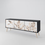 WILD TENDRNESS 3-dörrars TV-bänk i svart finish