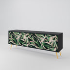 EERIE STROMANTHE 3-dörrars TV-bänk i svart finish