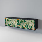 VERDANT PLEASURES 3-dörrars TV-bänk i svart finish