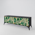 VERDANT PLEASURES 3-dörrars TV-bänk i svart finish