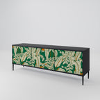 VERDANT PLEASURES 3-dörrars TV-bänk i svart finish