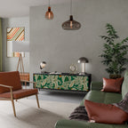 VERDANT PLEASURES 3-dörrars TV-bänk i svart finish