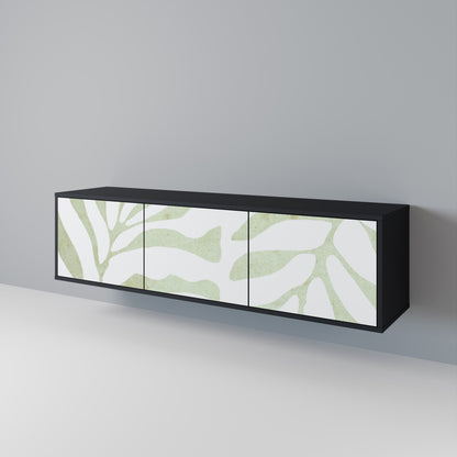 BOTANICAL SPARK 3-dörrars TV-bänk i svart finish