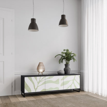 BOTANICAL SPARK 3-dörrars TV-bänk i svart finish