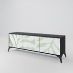 BOTANICAL SPARK 3-dörrars TV-bänk i svart finish