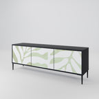 BOTANICAL SPARK 3-dörrars TV-bänk i svart finish