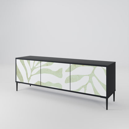 BOTANICAL SPARK 3-dörrars TV-bänk i svart finish