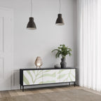 BOTANICAL SPARK 3-dörrars TV-bänk i svart finish