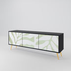 BOTANICAL SPARK 3-dörrars TV-bänk i svart finish