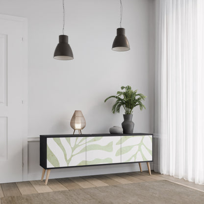 BOTANICAL SPARK 3-dörrars TV-bänk i svart finish