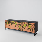 JUICY OLIVES 3-Door TV Stand in Black Finish