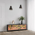 JUICY OLIVES 3-Door TV Stand in Black Finish