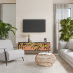 JUICY OLIVES 3-Door TV Stand in Black Finish