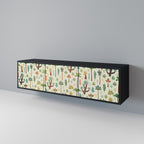 PALM SPRING 3-dörrars TV-bänk i svart finish