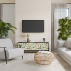 PALM SPRING 3-dörrars TV-bänk i svart finish