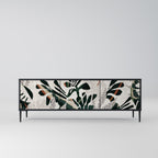 VERDURE FORMATION 3-Door TV Stand in Black Finish