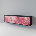 SWEET TROPICS 3-Door TV Stand in Black Finish