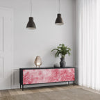 SWEET TROPICS 3-Door TV Stand in Black Finish