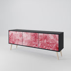 SWEET TROPICS 3-Door TV Stand in Black Finish