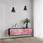 SWEET TROPICS 3-Door TV Stand in Black Finish