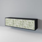 FENNEL BALDACHIN 3-Door TV Stand in Black Finish