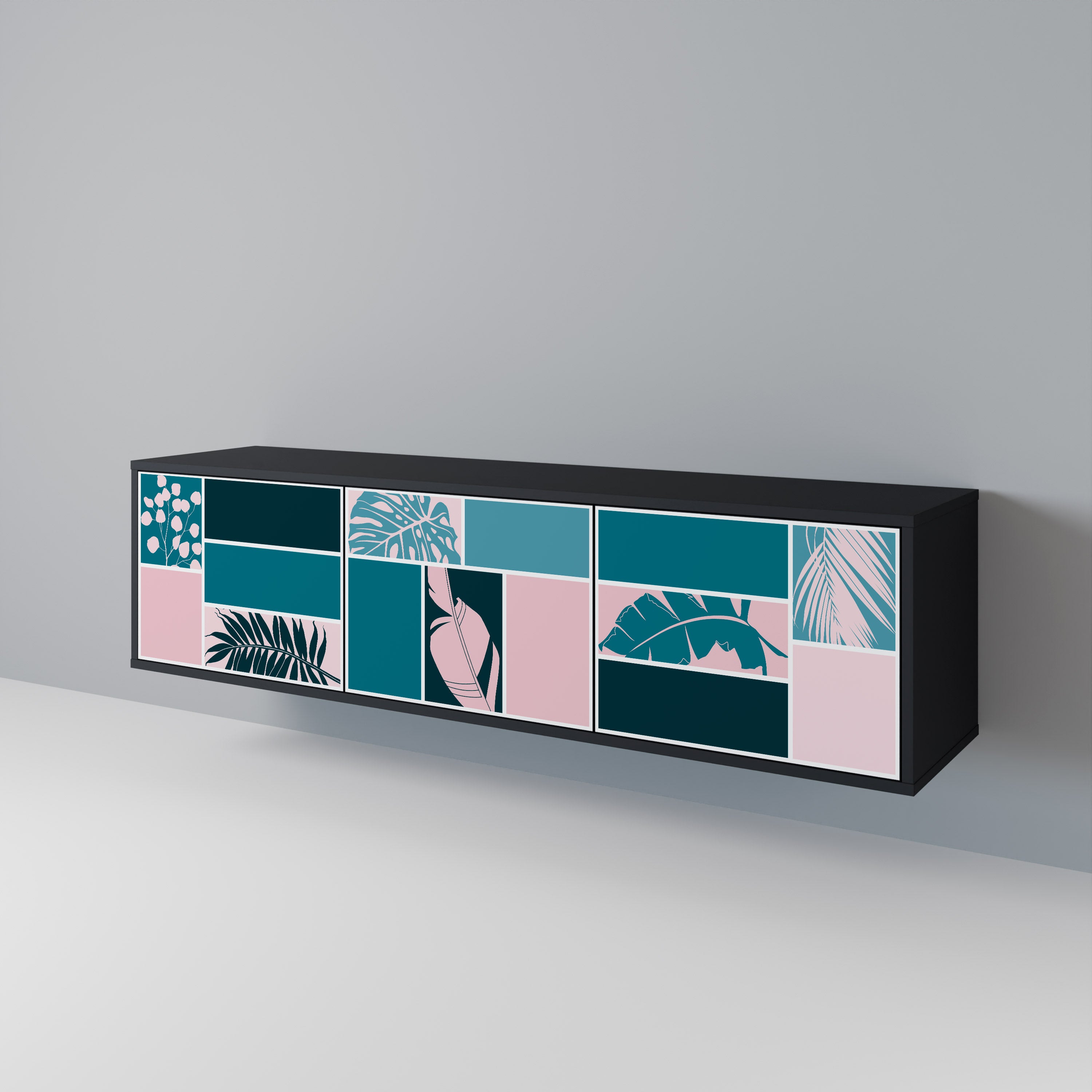 COMBINATION OF SHAPES TV-bänk med 3 dörrar