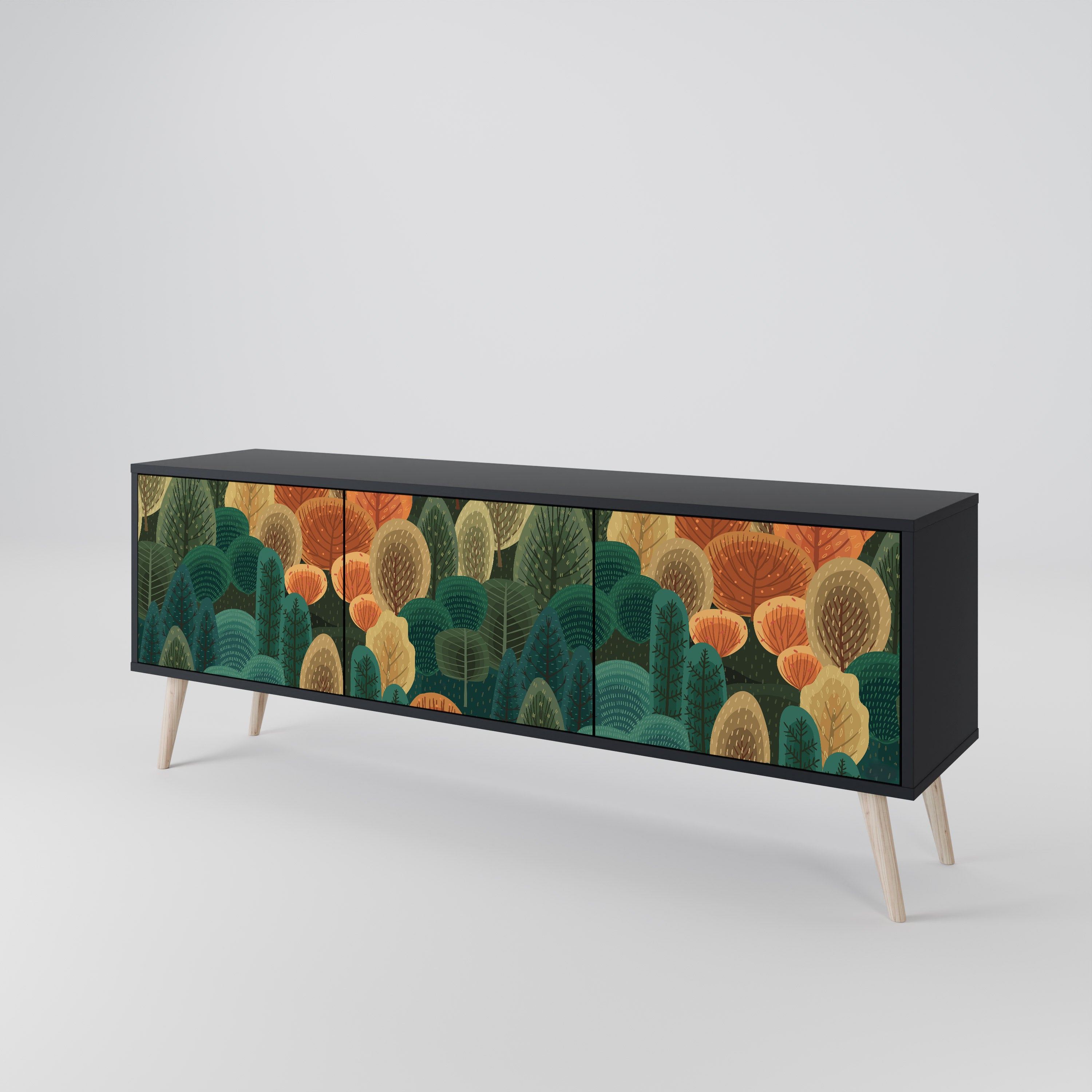 AUTUMN KALEIDOSCOPE TV-bänk med 3 dörrar
