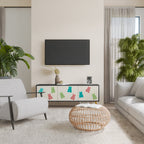 GUMMY BEARS 3-Door TV Stand in Black Finish