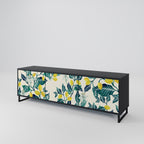 LEMON TREE 3-Door TV Stand in Black Finish