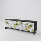 ELEGANT BOTANICS 3-Door TV Stand in Black Finish