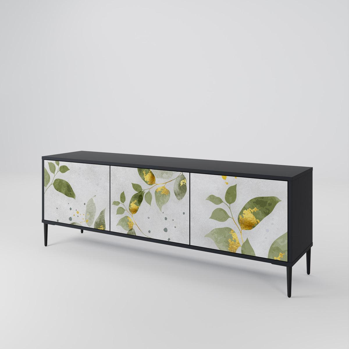 ELEGANT BOTANICS TV-bänk med 3 dörrar