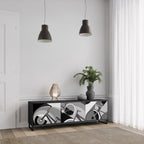 BIKE ENERGY 3-Door TV Stand in Black Finish