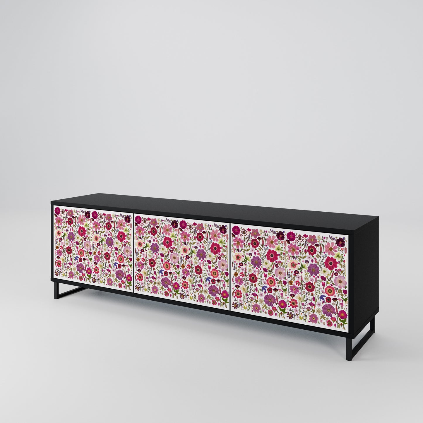 PETAL GARDEN 3-Door TV Cabinet