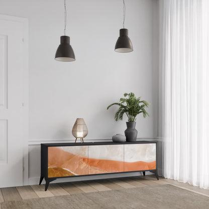 SANDHILLS SPLENDOR 3-dörrars TV-bänk i svart finish