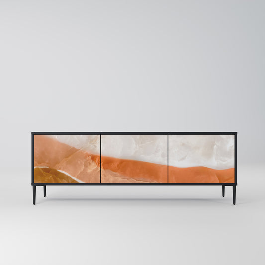 SANDHILLS SPLENDOR 3-dörrars TV-bänk i svart finish