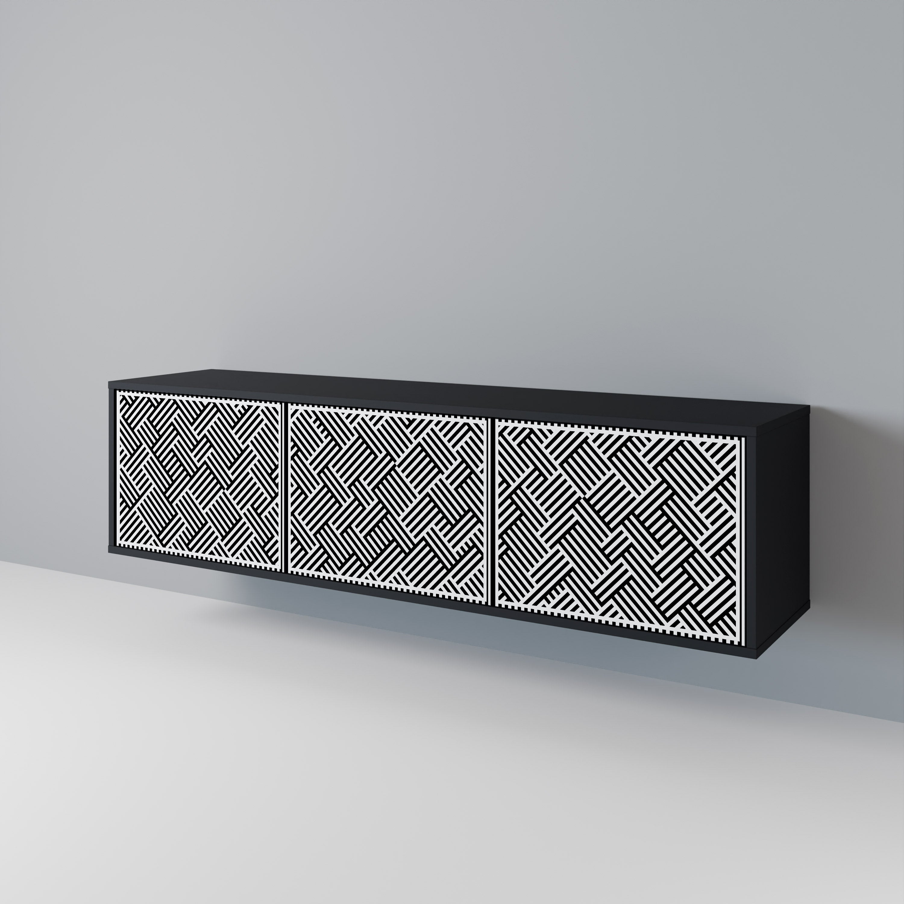TEMPORARY SEQUENCE TV-bänk med 3 dörrar
