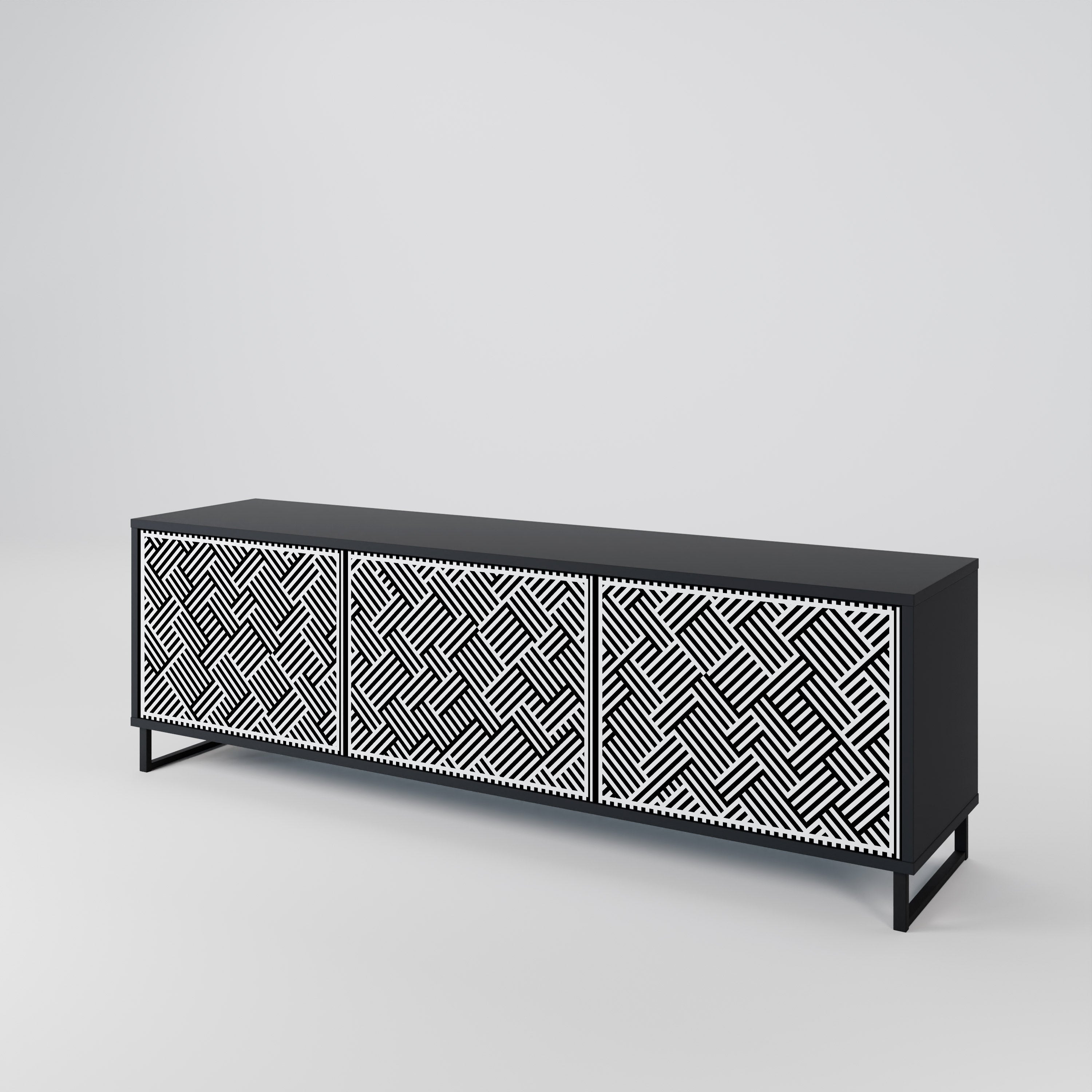 TEMPORARY SEQUENCE TV-bänk med 3 dörrar