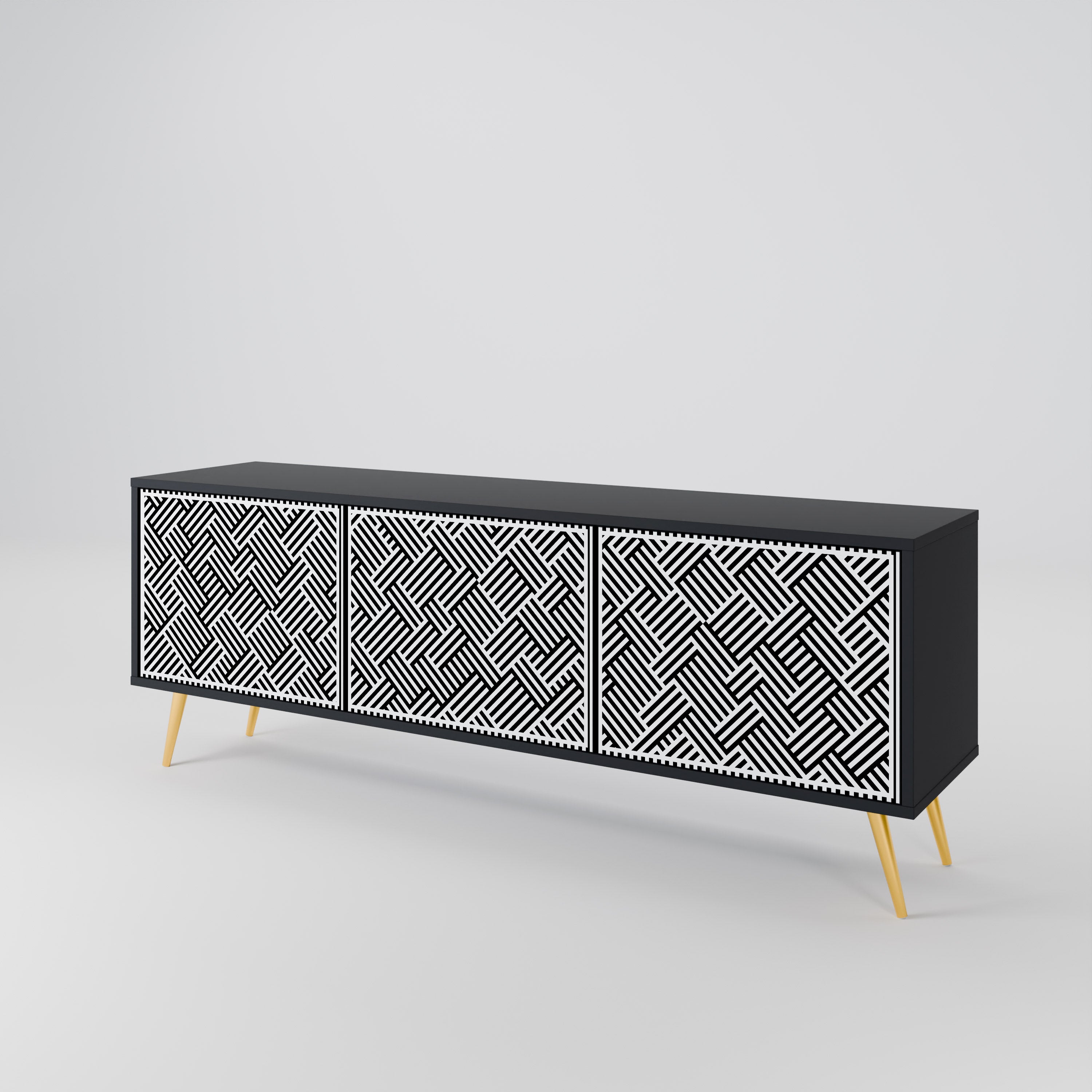 TEMPORARY SEQUENCE TV-bänk med 3 dörrar