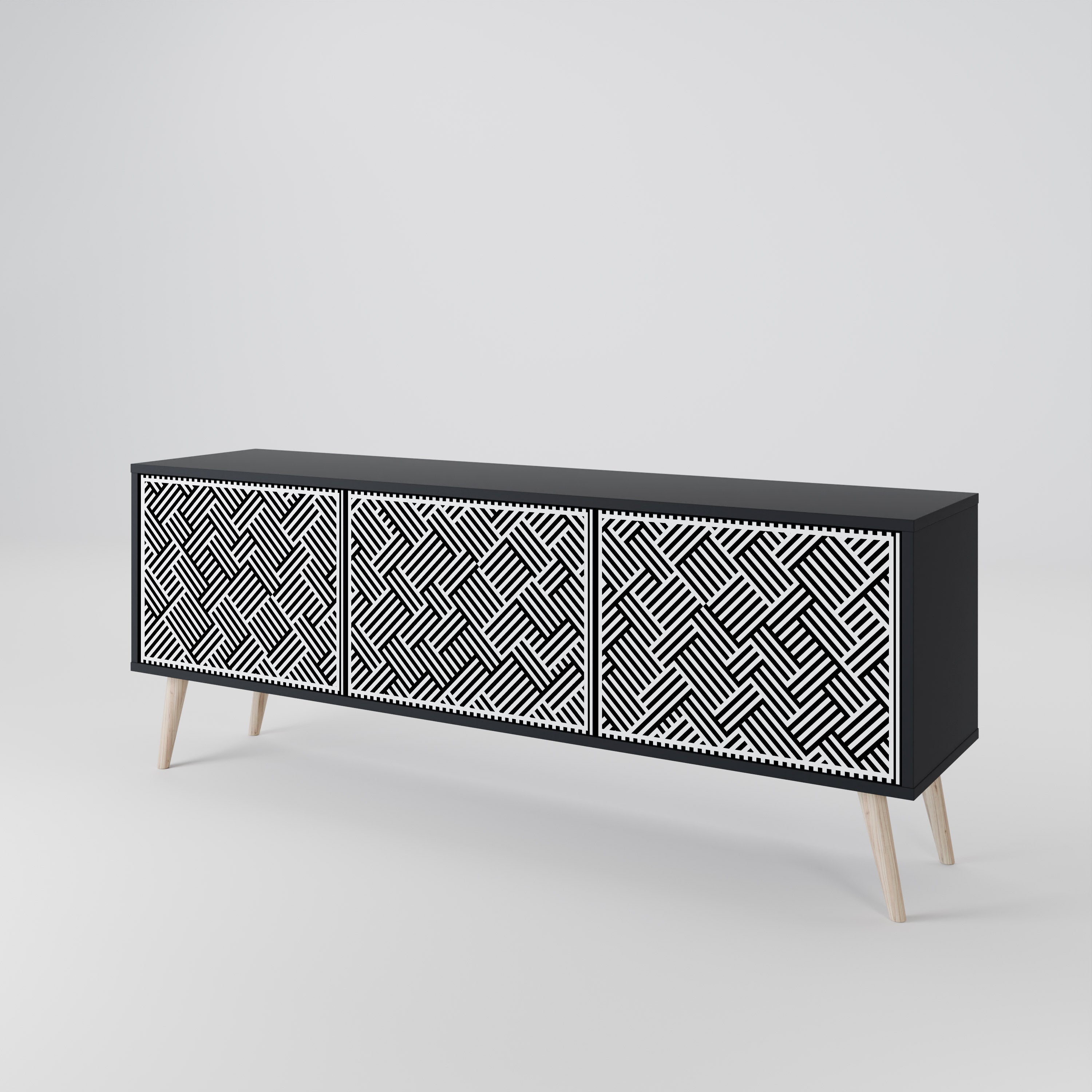 TEMPORARY SEQUENCE TV-bänk med 3 dörrar