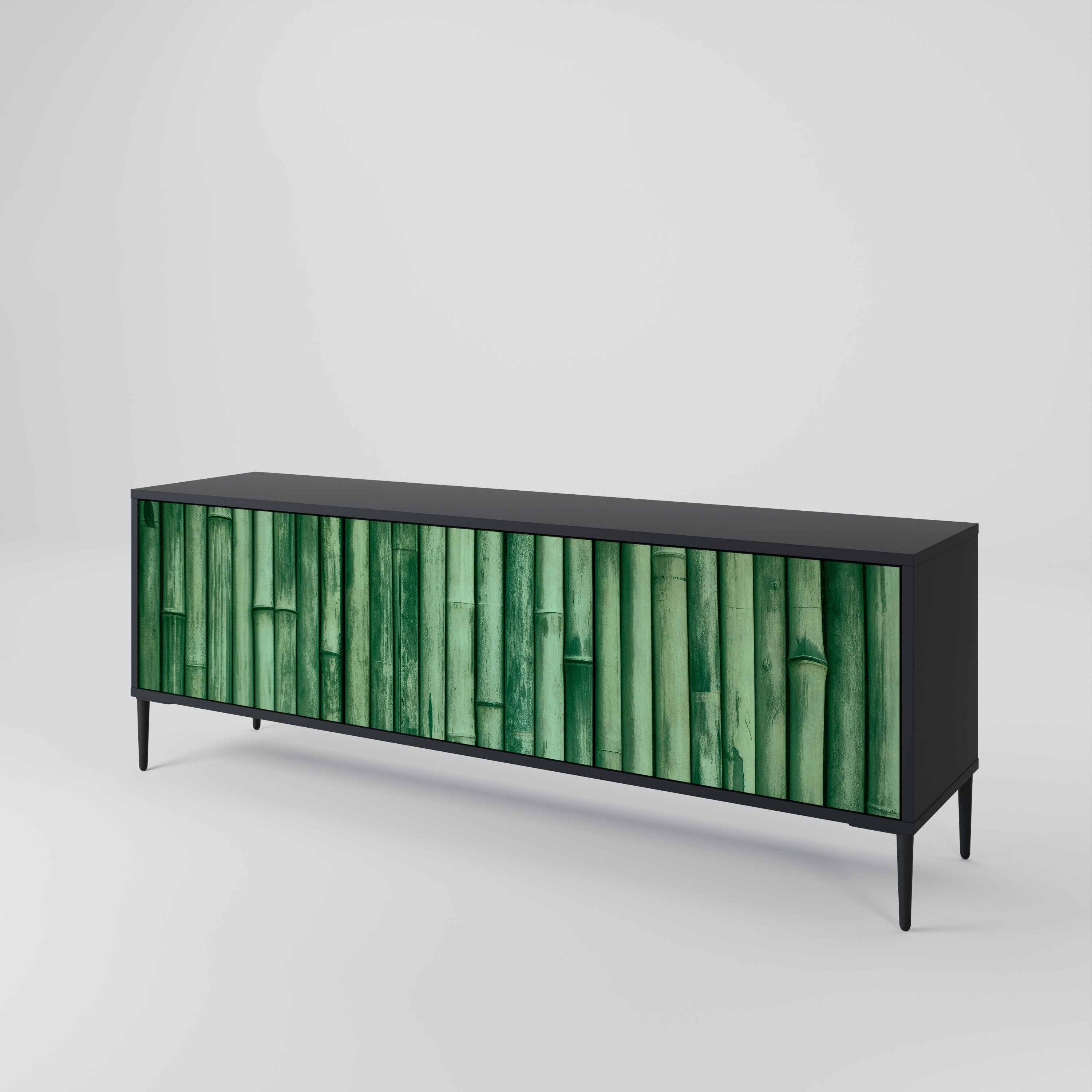 NATURAL GREEN TV-bänk med 3 dörrar