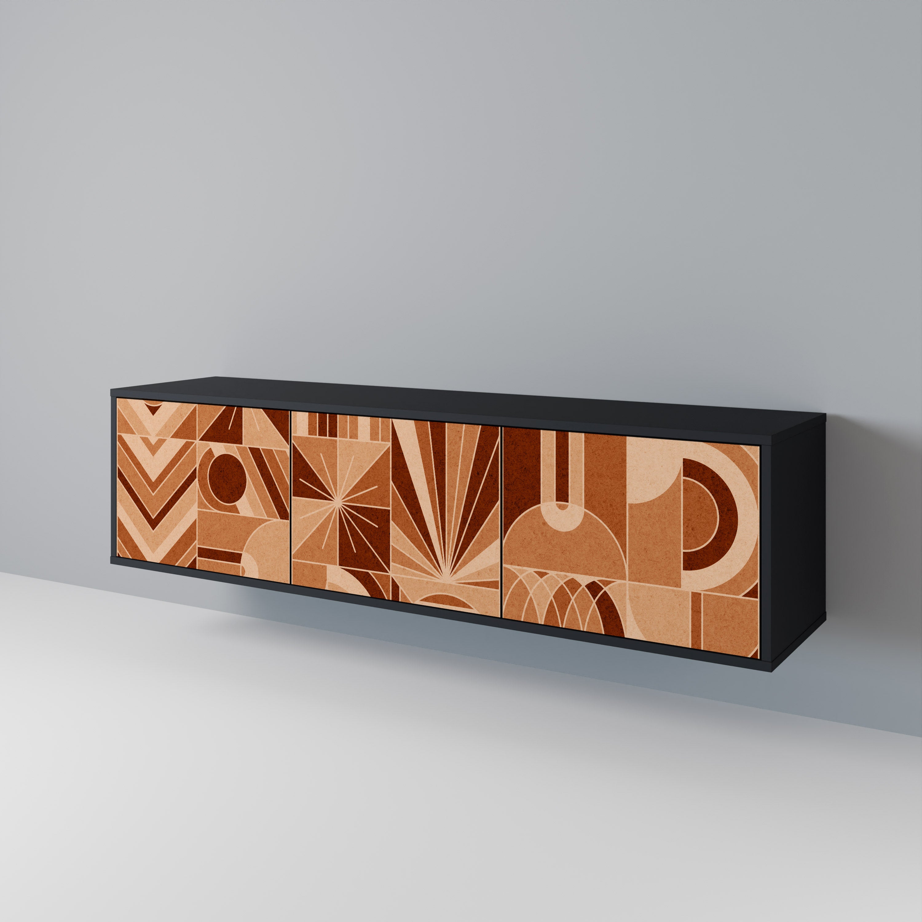 PRISM MOSAIC TV-bänk med 3 dörrar