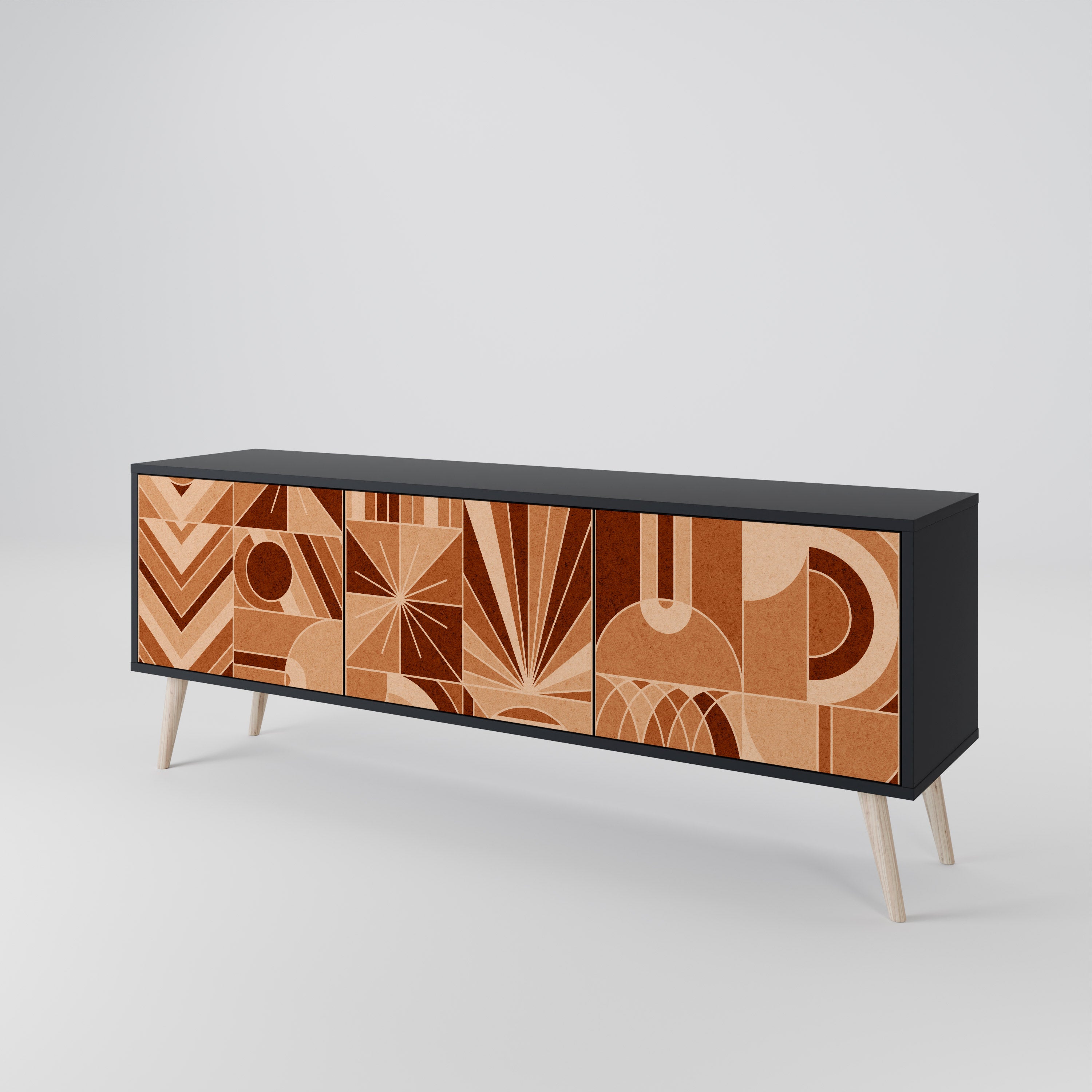 PRISM MOSAIC TV-bänk med 3 dörrar