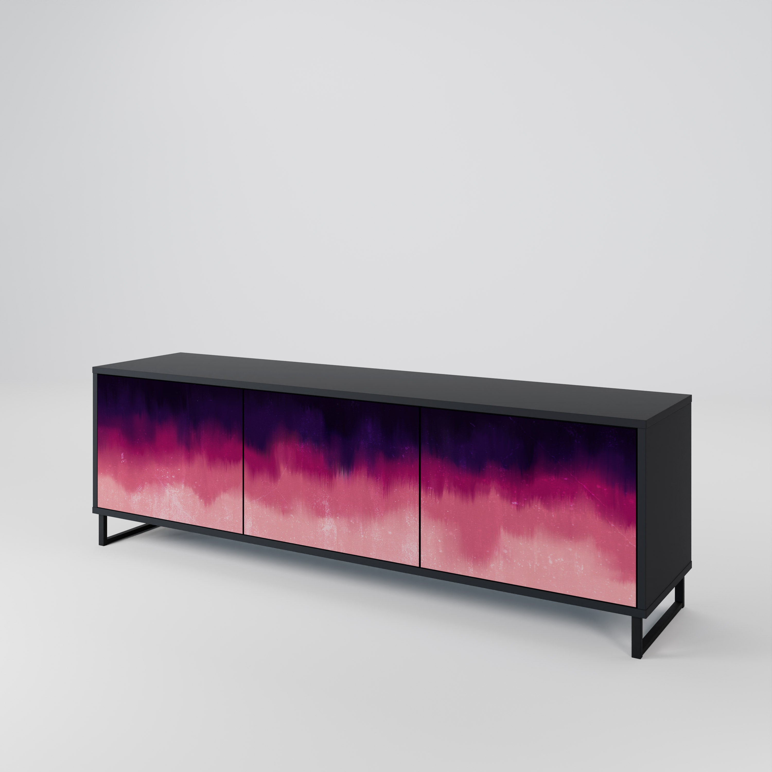 AURORA BOREALIS TV-bänk med 3 dörrar