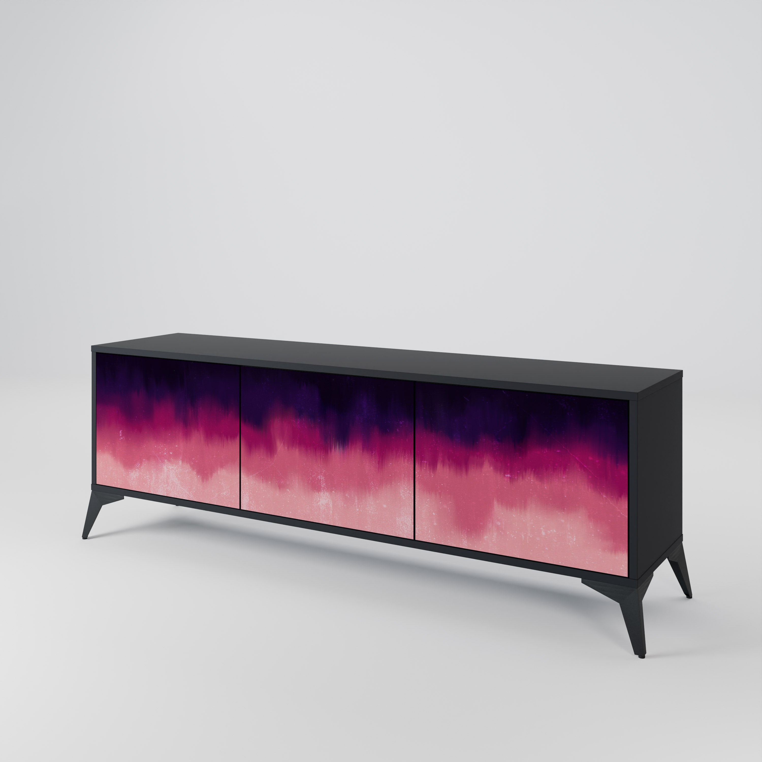 AURORA BOREALIS TV-bänk med 3 dörrar
