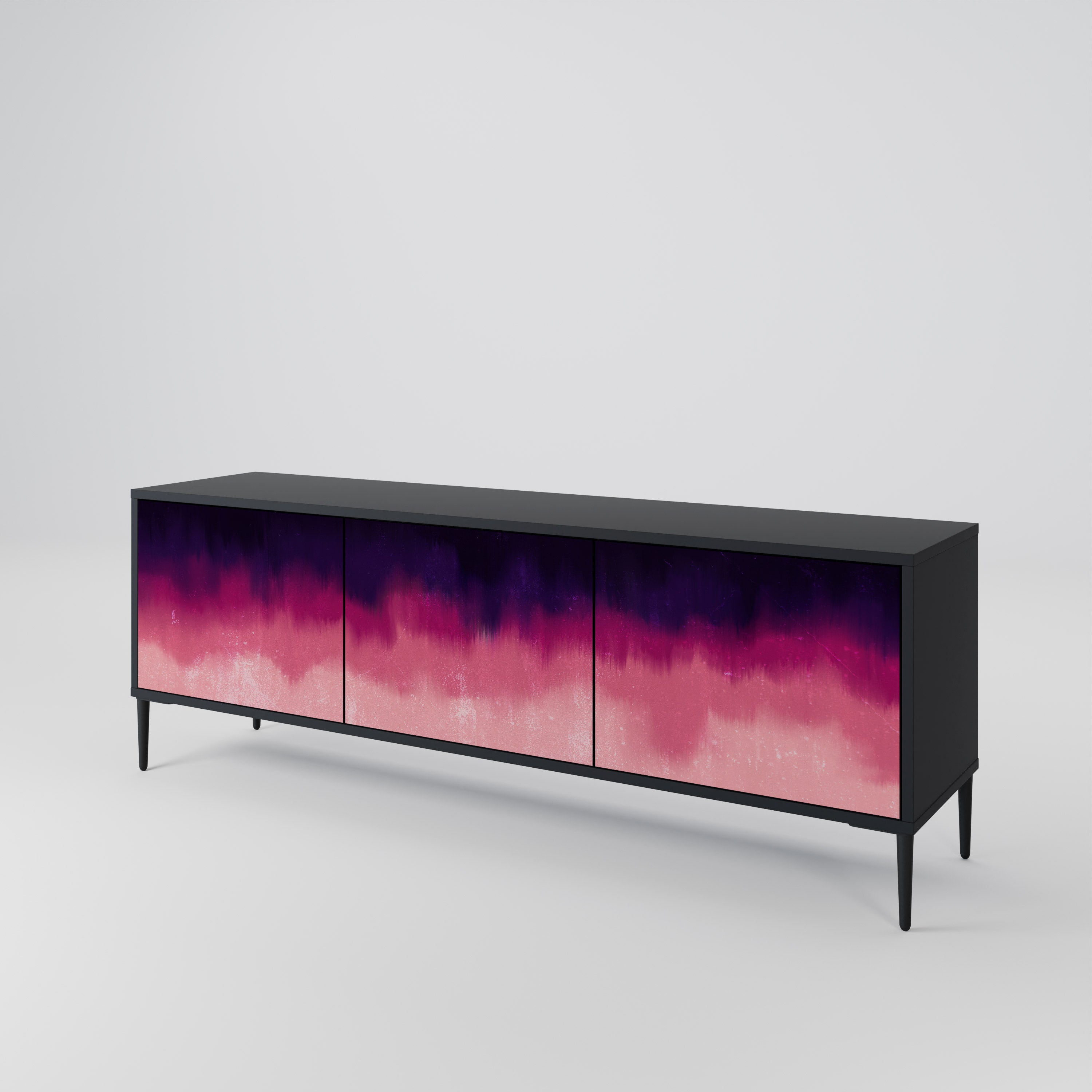 AURORA BOREALIS TV-bänk med 3 dörrar