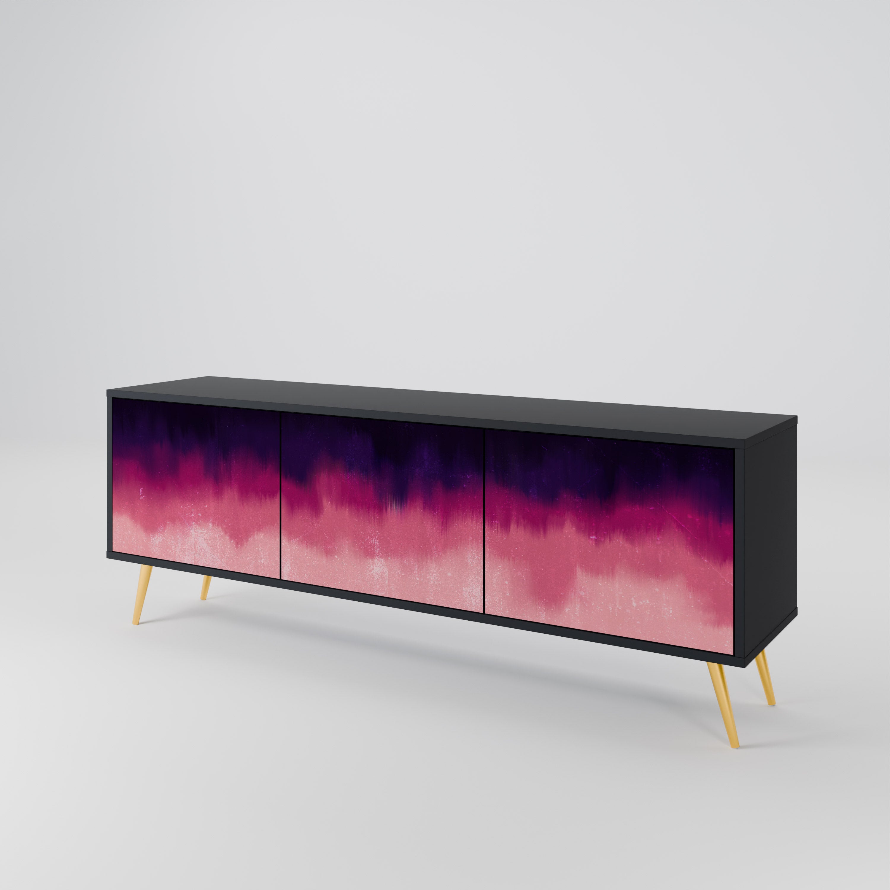 AURORA BOREALIS TV-bänk med 3 dörrar