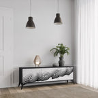 MONOKROM MIRAGE 3-dörrars TV-bänk i svart finish