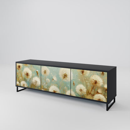 DREAMY MEADOW 3-dörrars TV-bänk i svart finish