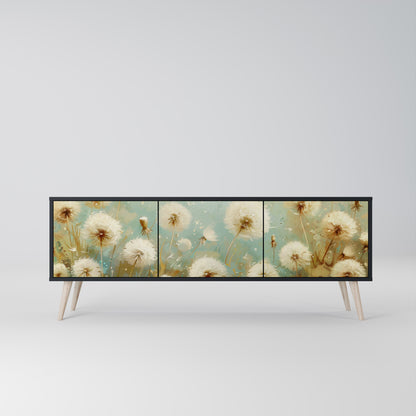 DREAMY MEADOW 3-dörrars TV-bänk i svart finish
