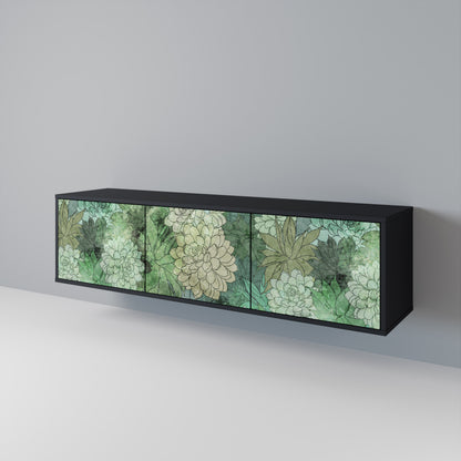 SUCCULENT CLUSTER TV-bänk med 3 dörrar